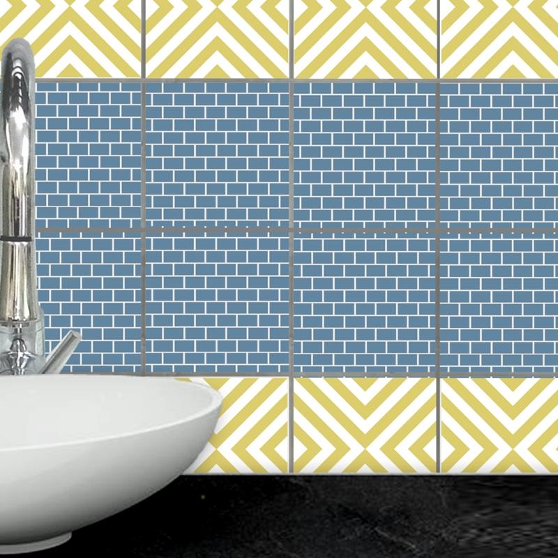 αυτοκόλλητα πλακιδίων μπάνιο κουζίνα παλιά πλακάκια κολλήσει σε κεραμίδι μοτίβο WA514-4b