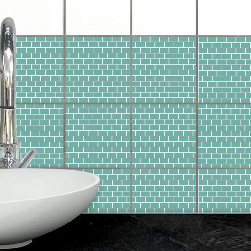 αυτοκόλλητα πλακάκια μπάνιο κουζίνα παλιά πλακάκια κολλήσει σε κεραμίδι μοτίβο WA514-4c
