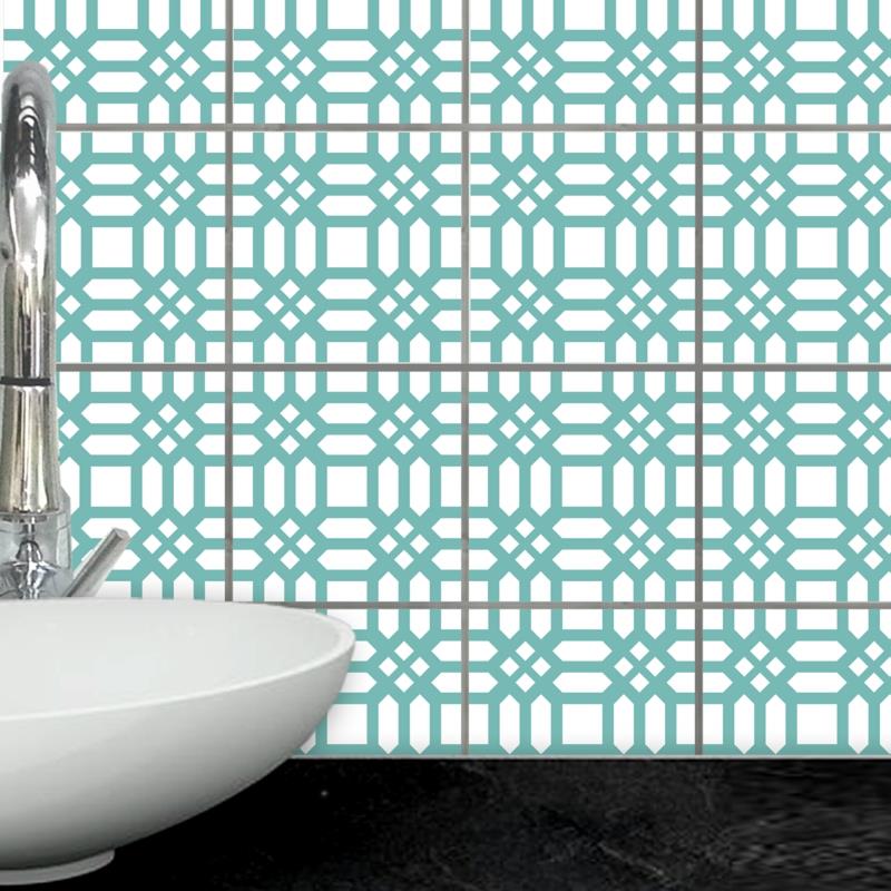 αυτοκόλλητα πλακιδίων πλακάκια κουζίνας μπάνιου κολλήστε σε μοτίβο πλακιδίων WA414-18a