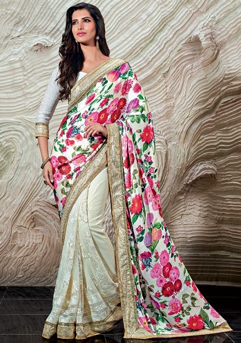 çiçekli sarees