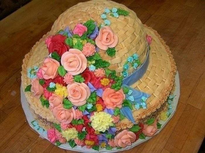 κέικ κέικ φοντάντ με φοντάν συνταγή γυναικείο καπέλο