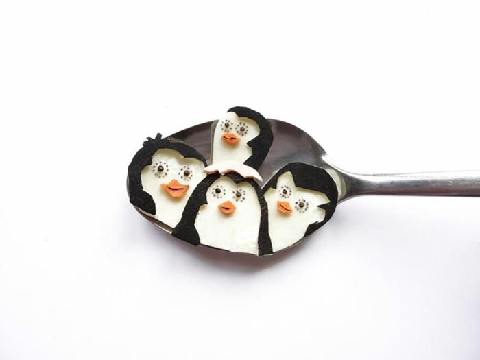 πιγκουίνοι κουταλιών τύπου τροφής