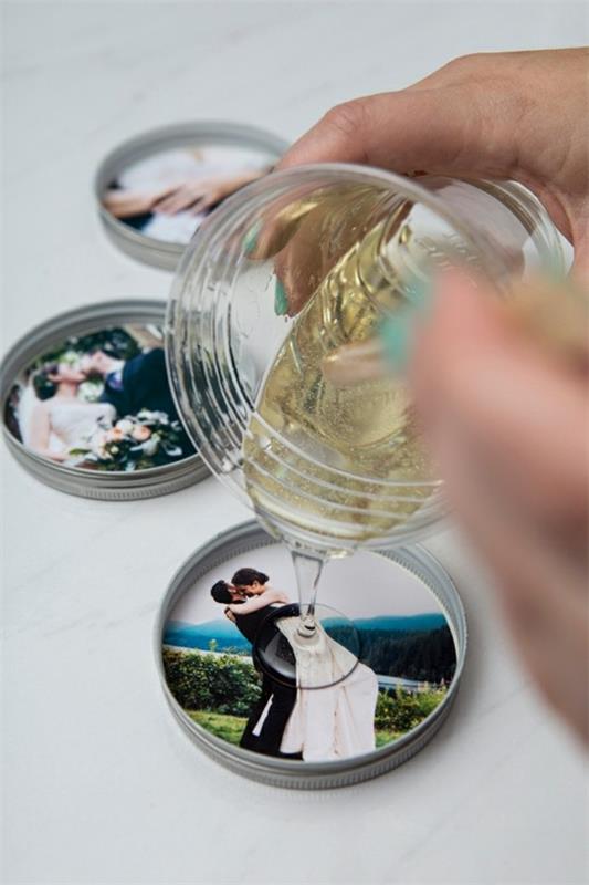 Κάντε φωτογραφίες δώρα σουβέρ με φωτογραφίες διακόσμηση γάμου μόνοι σας