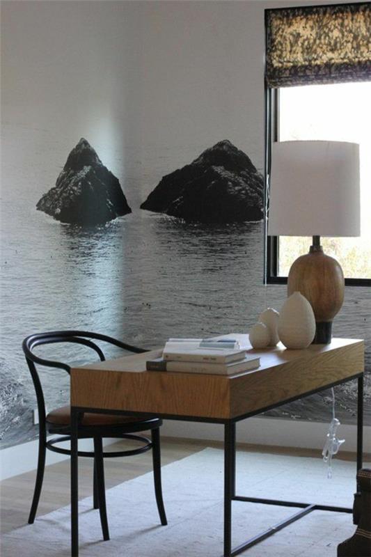 τοιχογραφικό τραπέζι θαλάσσιων βράχων