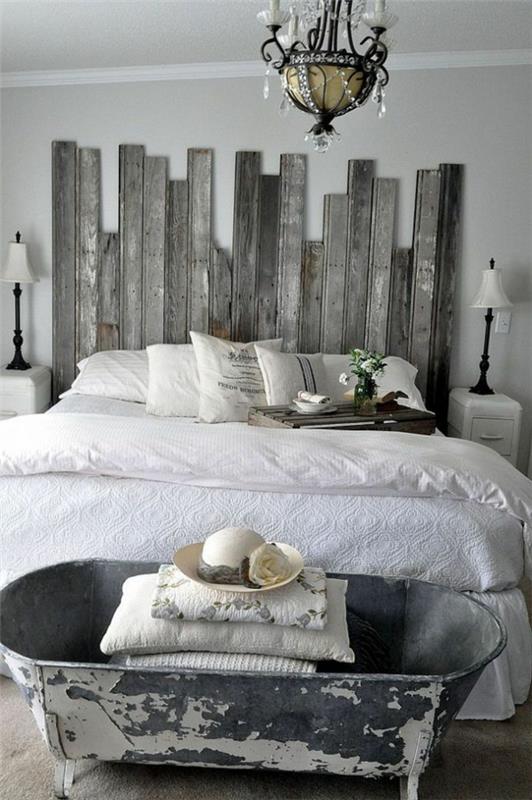 γαλλικά μαζικά υπνοδωμάτια εξοχικά έπιπλα ξύλινα πάνελ