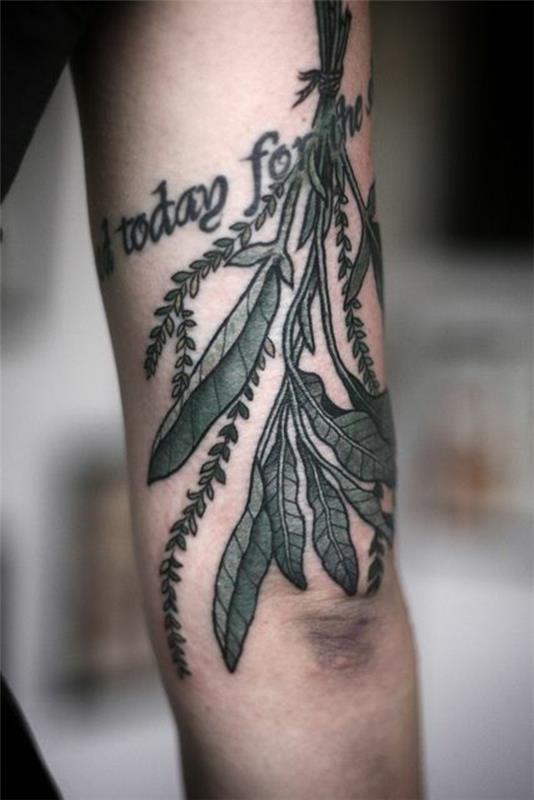 τατουάζ άνω βραχίονα τατουάζ ρητά φύλλα