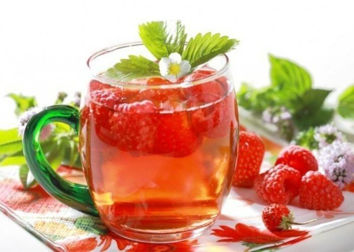 φρούτα τσάι υγιείς φράουλες σμέουρα συμβουλές για την απώλεια βάρους