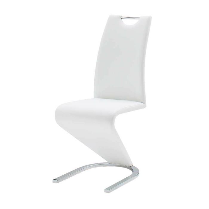 Καρέκλες με πρόβολο Καρέκλα σχεδιαστών Calingro σε λευκό χρώμα