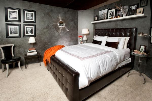 φιλικά δωμάτια για πραγματικούς άντρες με δερμάτινο επικαλυμμένο ευρύχωρο κρεβάτι