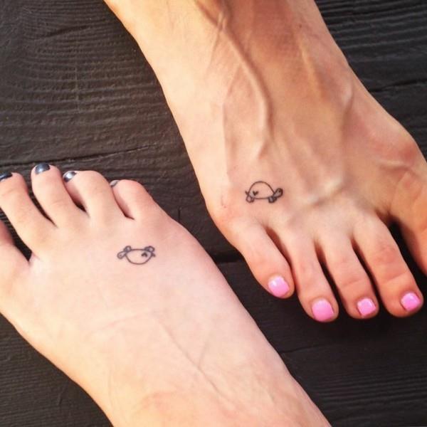 φιλία τατουάζ ιδέες τατουάζ ποδιών γυναίκες