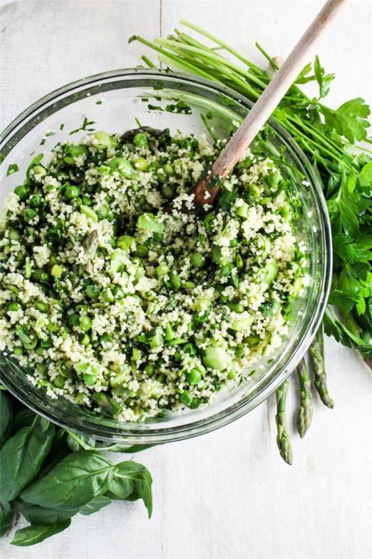 ανοιξιάτικες συνταγές χορτοφαγικά πιάτα σαλάτα λαχανικών με κινόα
