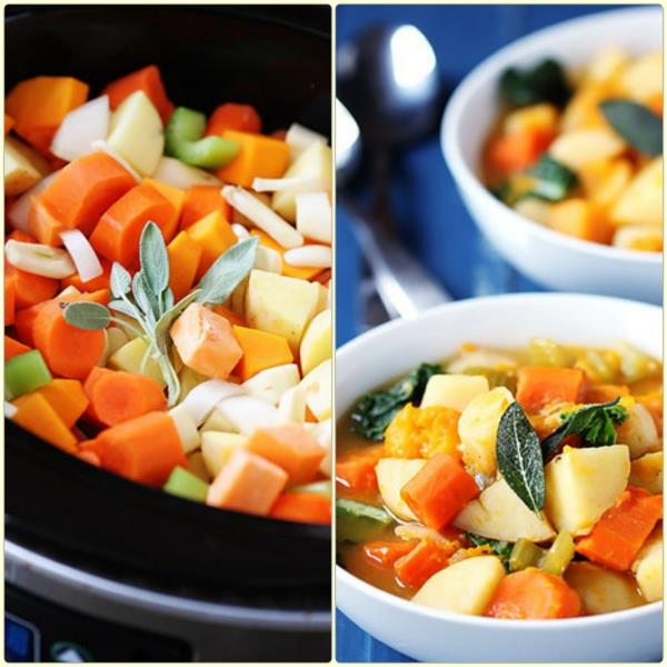 ανοιξιάτικες συνταγές χορτοφαγικά πιάτα σούπα λαχανικών