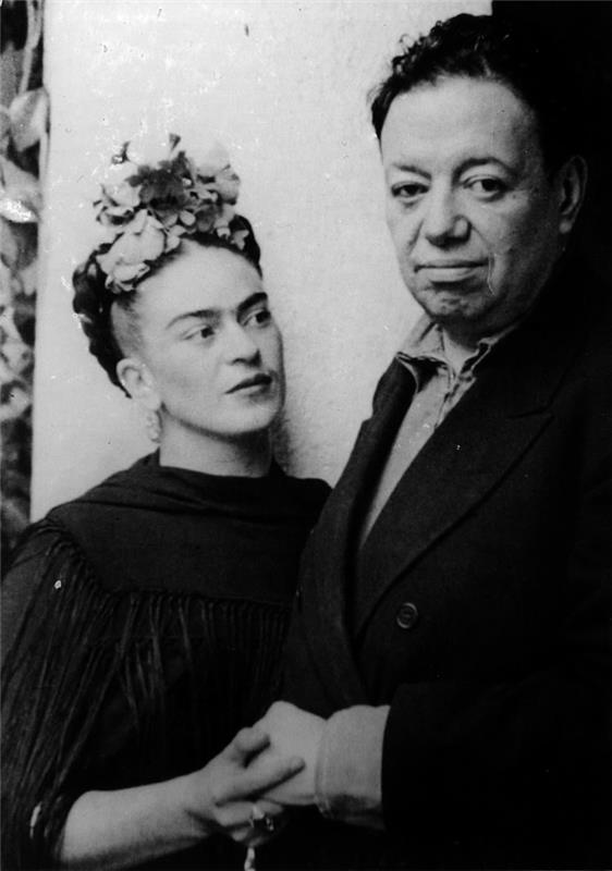 frida kahlo και diego rivera portait