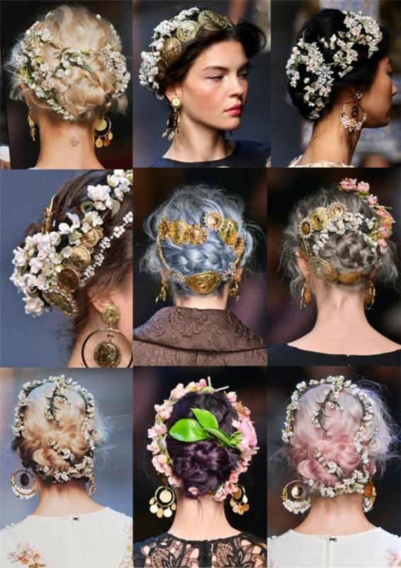 χτενίσματα αξεσουάρ μαλλιών dolce και gabbana