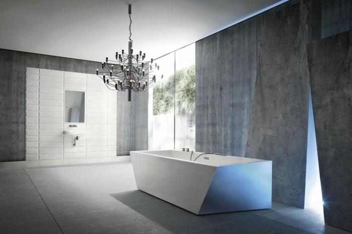 απρόσκοπτη μπάνιο μοντέρνοι σχεδιασμός γκρι λευκή ανεξάρτητη μπανιέρα