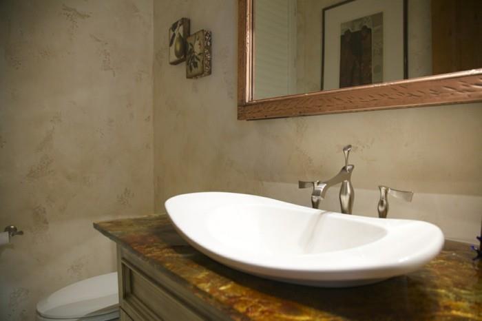 άνευ ραφής μπάνιο όμορφος νεροχύτης μεγάλος καθρέφτης τοίχου