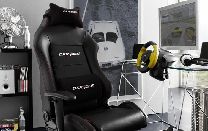 πολυθρόνα τυχερού παιχνιδιού επαγγελματική καρέκλα dxracer καρέκλα pro gamer gear