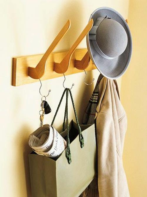 recyceln καπέλο ράφια ντουλάπας DIY ράφια ρούχων μόνοι σας