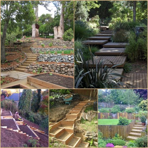 Δημιουργήστε έναν κήπο στην πλαγιά κλινοσκεπάσματα βεράντες σχεδιασμός κήπου στην πλαγιά βραχόκηπο
