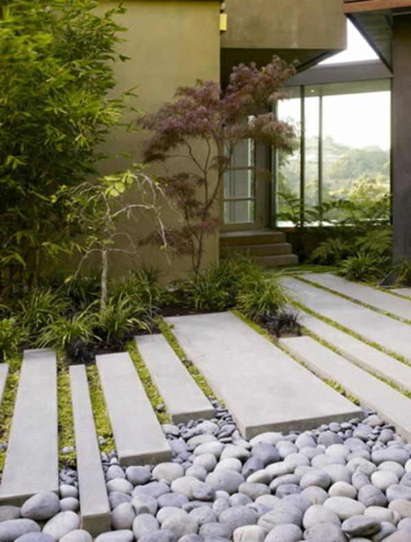 δημιουργήστε ιδέες κήπου σχεδιασμός κήπου πέτρα με βότσαλα