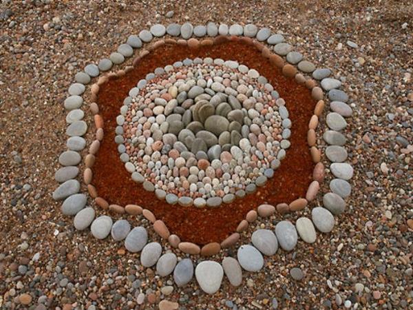 διακόσμηση κήπου αξεσουάρ κήπου πέτρες όμορφα σχήματα