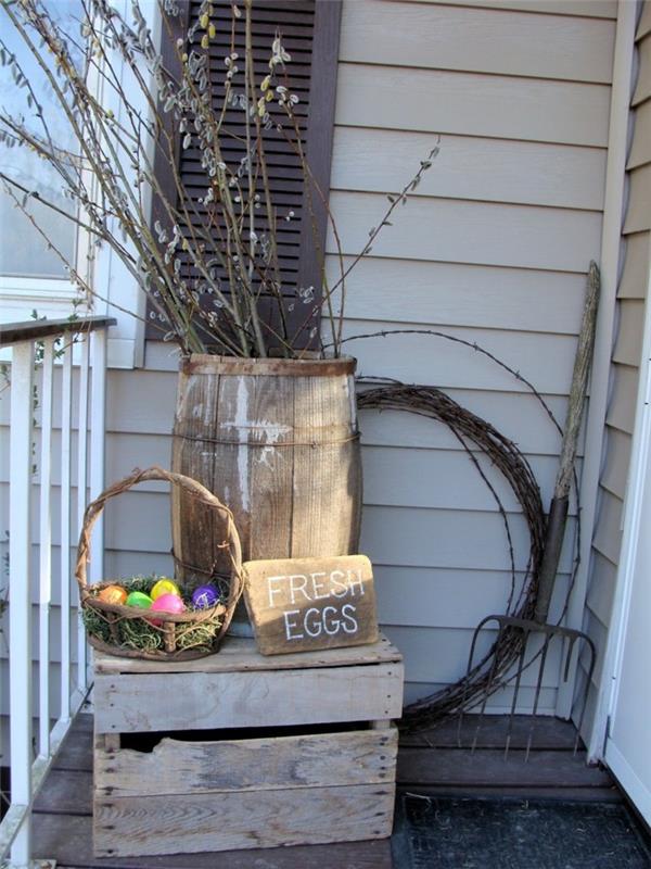 κήπος διακοσμούν πασχαλινή βεράντα deco ιδέες πασχαλινά αυγά
