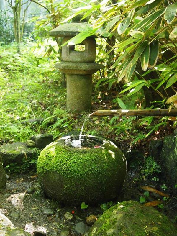 ιδέες κήπου σχεδιασμός κήπου feng shui ιαπωνικό σιντριβάνι