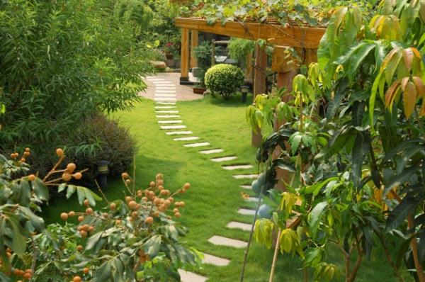 ιδέες κήπου σχεδιασμός κήπου πεζόδρομος κηπουρική πέργκολα