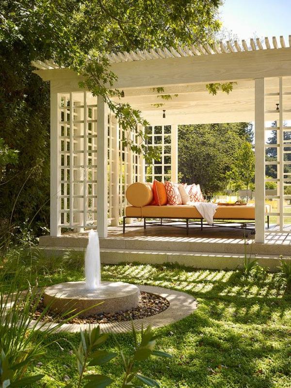 πέργκολα κήπου χτίστε το δικό σας αίθριο όμορφο καναπέ
