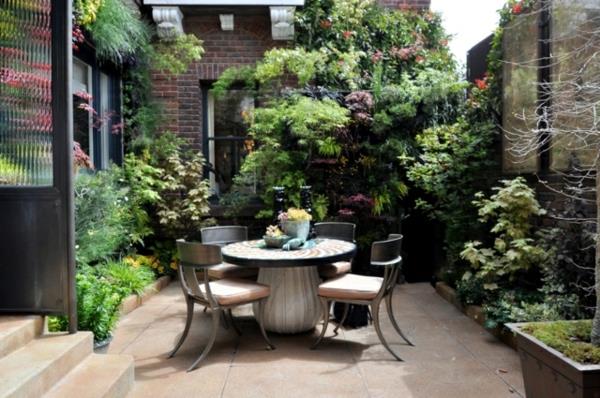 καθιστικό κήπου σχεδιασμός κομψά έπιπλα κήπου ιδέες μικρών κήπων