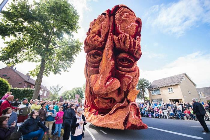 γλυπτά κήπου λουλούδι φεστιβάλ Bloemencorso Zundert