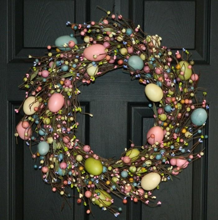 κήπος για διακόσμηση Πασχαλινή πόρτα εισόδου διακοσμήστε πασχαλινό στεφάνι πασχαλινά αυγά