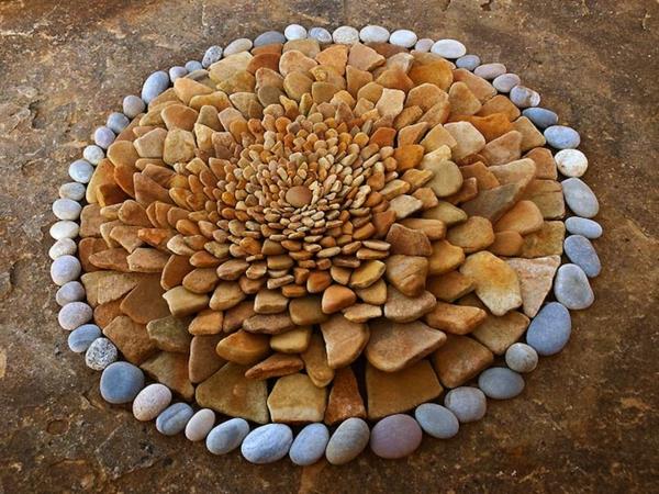 αξεσουάρ κήπου ιδέες διακόσμησης πέτρες κήπου
