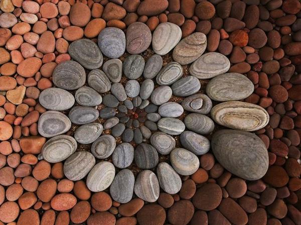 αξεσουάρ κήπου διακόσμηση κήπου τέχνη σχήματα πέτρες