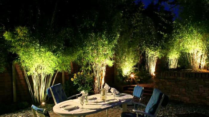 φωτισμός κήπου μπαμπού εξωτερικός φωτισμός έμμεσος φωτισμός