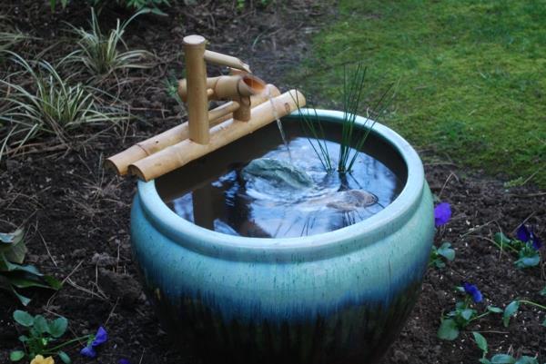 σιντριβάνι κήπου φτιάξτε τον εαυτό σας ζεν ιαπωνικό μπαμπού