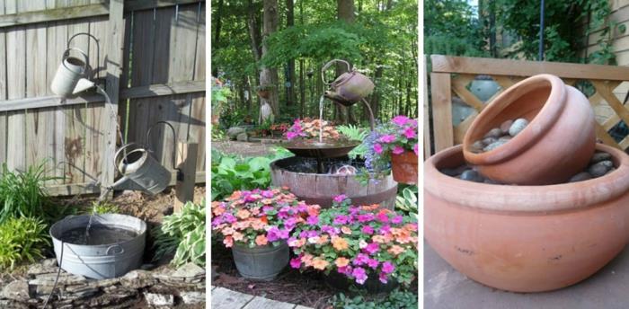ιδέες διακόσμησης κήπου επαναχρησιμοποίηση παλαιών σκαφών ιδέες κήπου