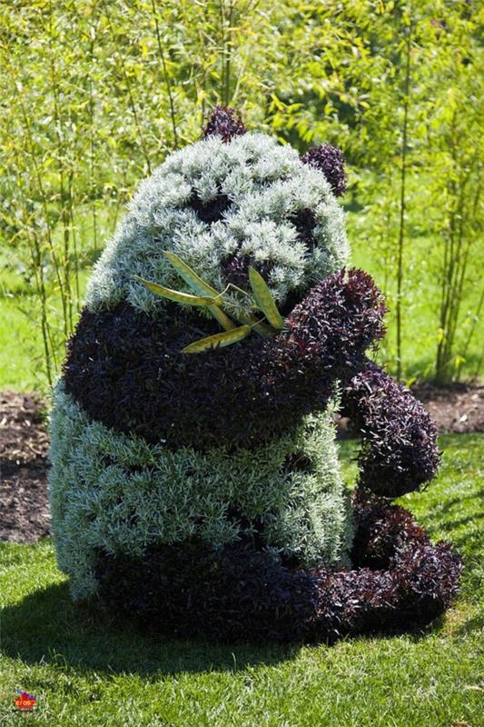 γλυπτά κήπου panda bear montreal
