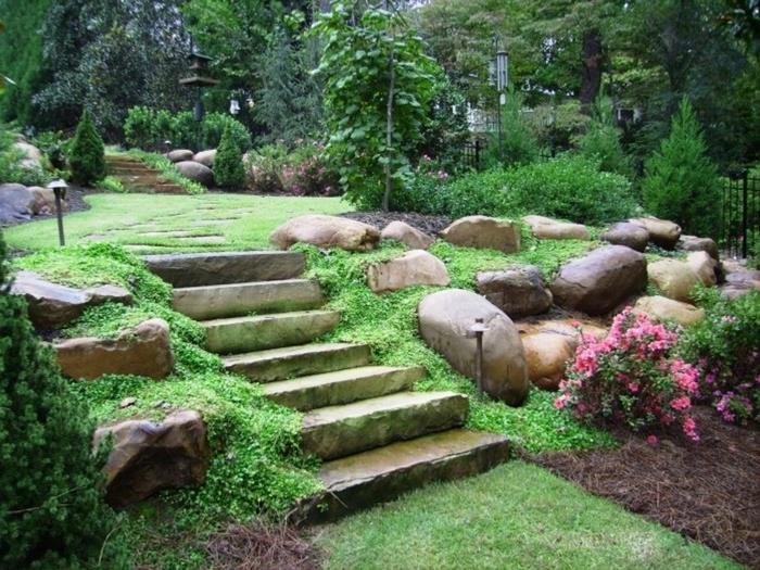 παραδείγματα σχεδιασμού κήπου ιδέες σχεδιασμού κήπου πετρόχτιστες σκάλες