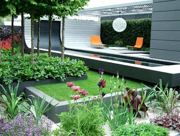 ιδέες σχεδιασμού κήπου πολύχρωμο Λονδίνο