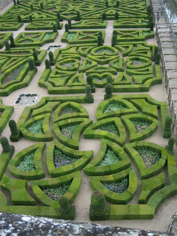 γλυπτά σχεδιασμού κήπου Chateau villandry