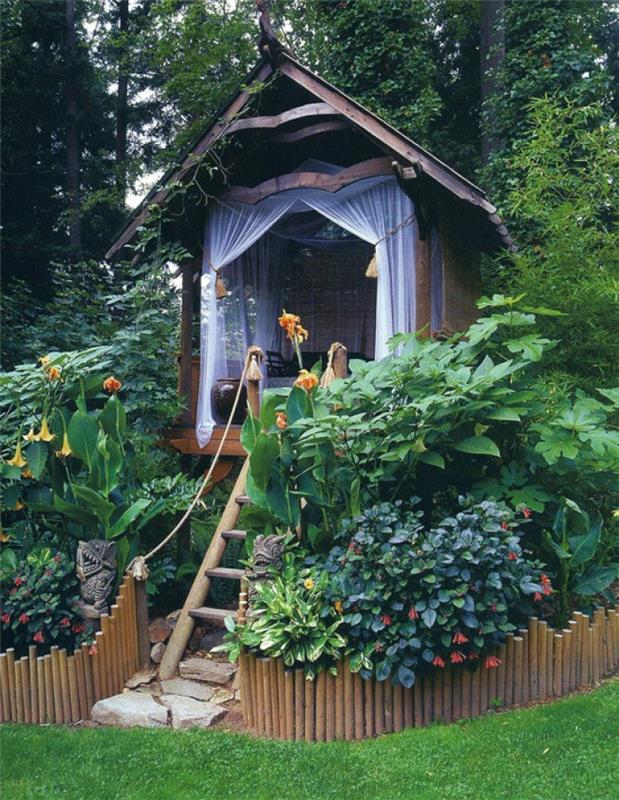 ιδέες υπόστεγου κήπου χτίστε ξύλινο σπίτι μόνοι σας σχεδιασμός κήπου φυτά κήπου