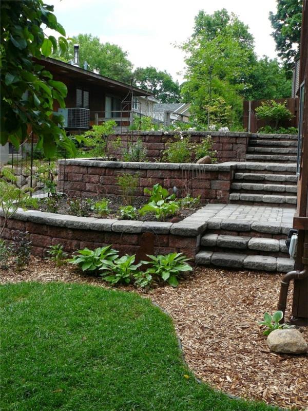 ιδέες κήπου σκάλες κήπου φύτευση κήπου