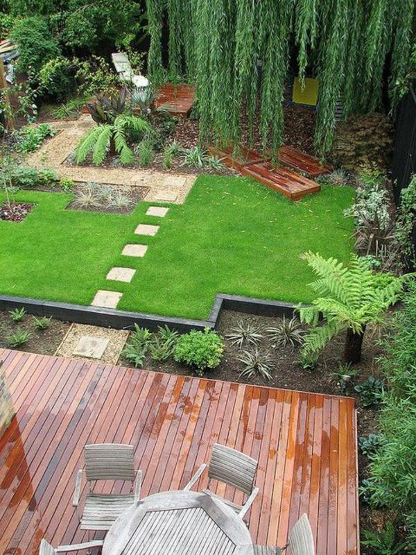 ιδέες κήπου ευρύχωρο κήπο έπιπλα κήπου μονοπάτι κήπου