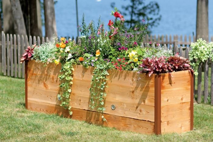 ιδέες κήπου δημιουργώντας υπερυψωμένα κρεβάτια φύτευση λουλουδιών