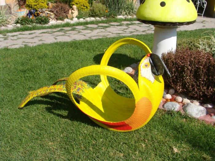 ιδέες κήπου για να φτιάξετε τον εαυτό σας δροσερά γλυπτά κήπου ελαστικά αυτοκινήτου