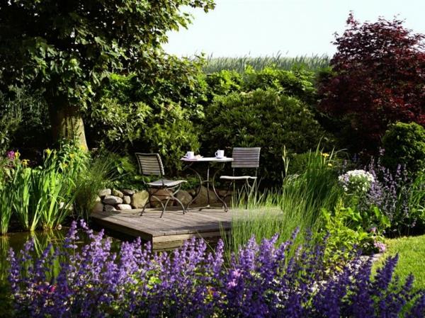 έπιπλα κήπου αξεσουάρ κήπου υδρόβια φυτά λίμνη κήπου στρογγυλά τραπέζια καρέκλες