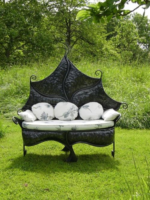 έπιπλα κήπου ιδέες καμάρα καναπέ καλλιτεχνικό σχήμα
