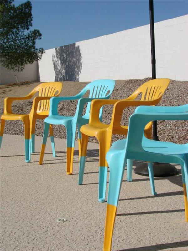 σετ επίπλων εξωτερικού χώρου έπιπλα βαφής πλαστικές καρέκλες