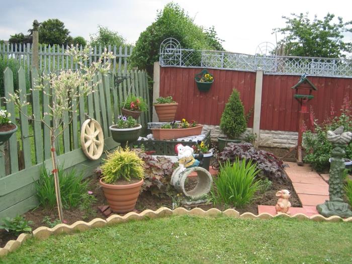 σχεδιασμός κήπου αστείες ιδέες κήπου φυτά κρεβάτια φράχτη κήπου